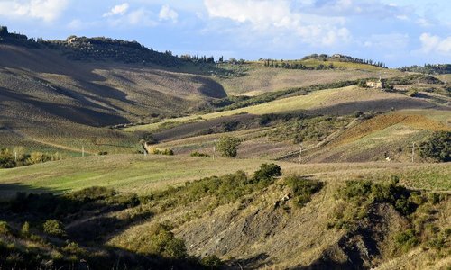 Volete vedere uno scenario così venite in val d'orcia Tuscany