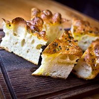 Freshly baked focaccia