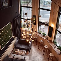 Interior of Edison Coffee Shop ,first floor.