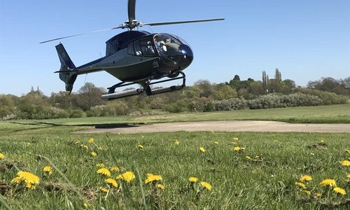 Another of EBG's EC120 helicopters (now repainted and re-registered as G-LTZY)