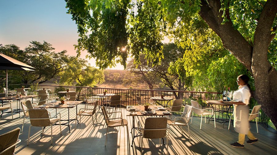 Deck dining area.