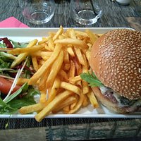 Burger maison au bleu