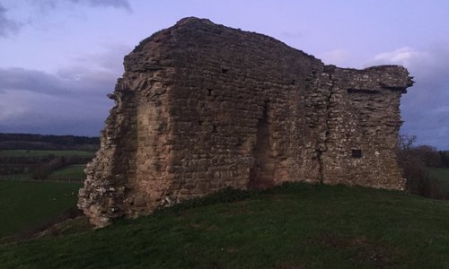 The main remnants of the castle.