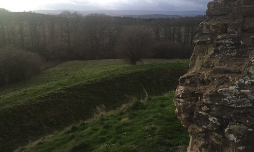 Defensive earthworks.