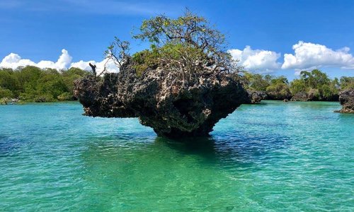 The Natural Swimming Pool, Lagoon in Blue Safari Tour.
