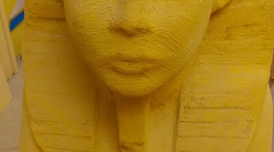 Sphinx in Temple of Osiris