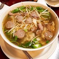 Pho and pork wontons