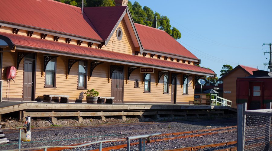 Tracks on Point is a cafe located within the West Coast Wilderness Railway's Regatta Point Station on the Esplanade at Strahan, on Tasmania's West Coast.