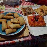 Coccoli e pizza