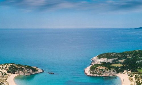 This is by far the most unique and picturesque beach we've ever visited. 
Located in Costa Navarino, Voidokilia Beach is a hidden gem. A great alternative to visiting the Greek Islands.