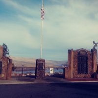 Veteran's memorial (river in background)