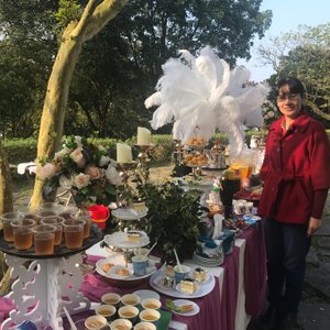 Tiệc buffet ngoài trời Ba Vì resort.