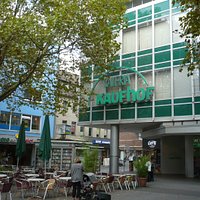 Auf der Einkaufstraße von Krefeld.