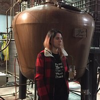 Copper distilling pot and column