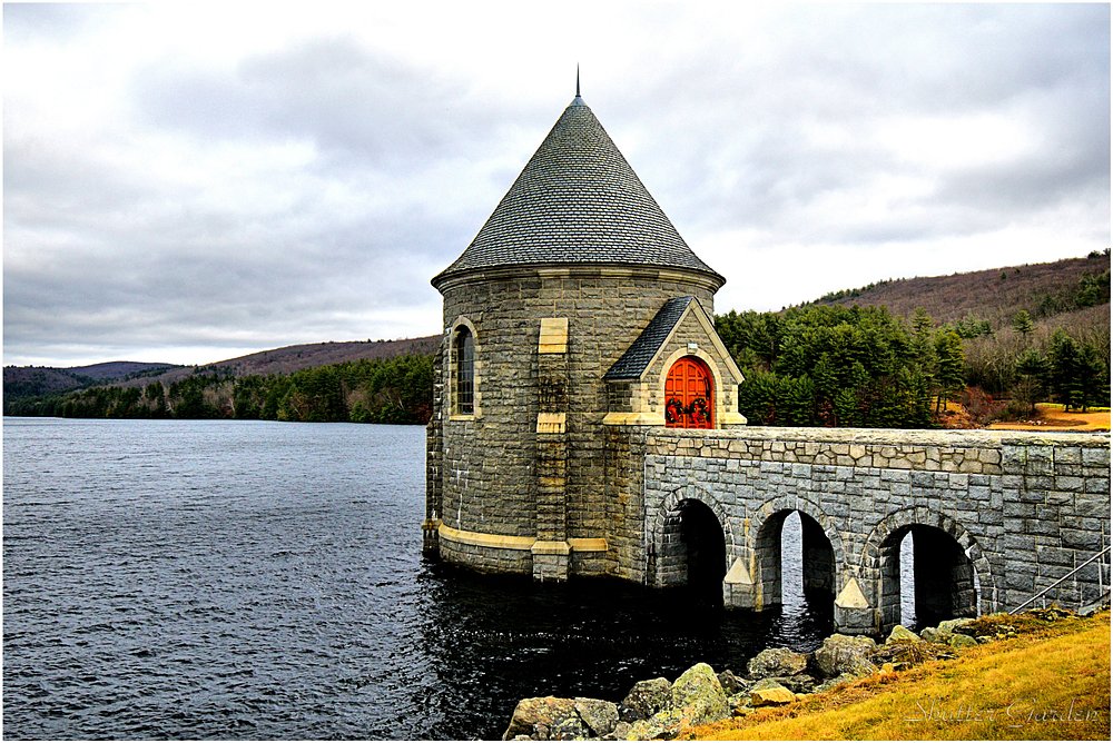 Side view of the castle