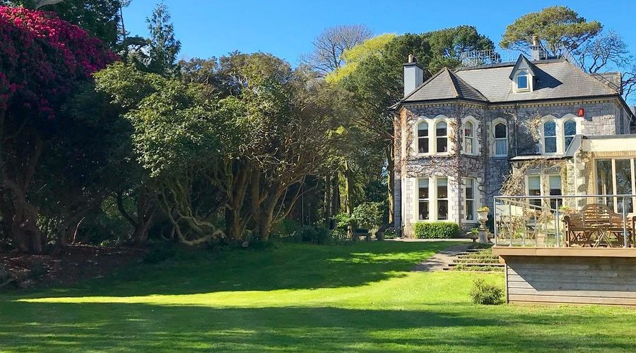 View of the back of the Manor