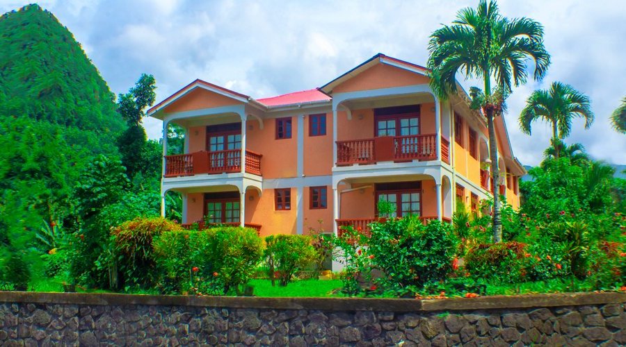 The Roseau Valley Hotel is nested in natures quarter.