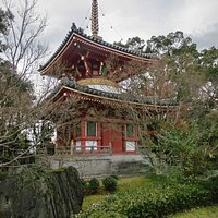 鮮やかな朱が緑に映えます