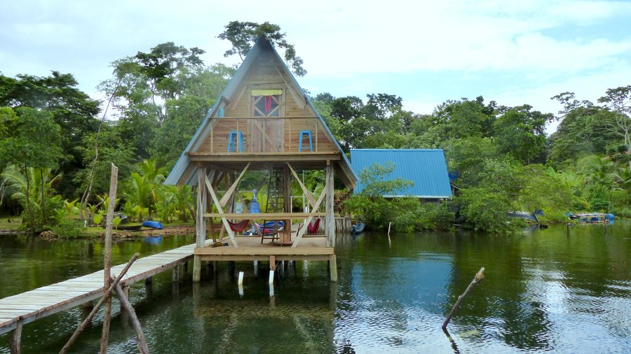 This is the cabin over the water, taken from the sundeck