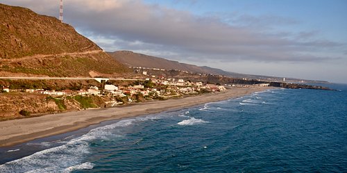 Great spot in La Mision BC Mexico. Half way between Ensenada and Rosarito. Mile long beach. Lots of sun, sand and surf! Many rentals right on the sand.