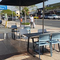 Babalinos Bakery Ballina outdoor eating area