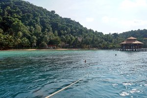 สระว่ายน้ำและชายหาด
