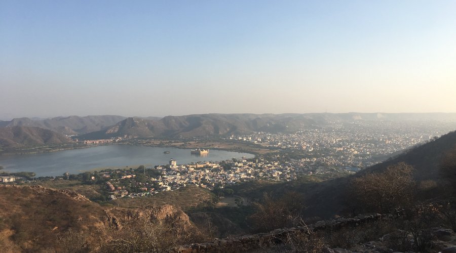 View over Man Sagar Lake from Nahagarh