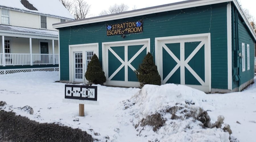 Stratton Escape Room is across from the bottom of the Stratton Access Road.