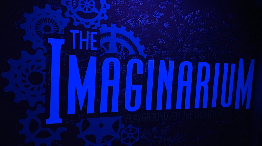 The wall you get to sign at The Imaginarium