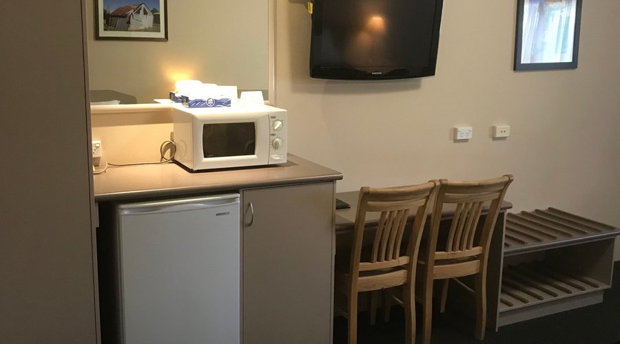 Mini Fridge and Microwave in all rooms.