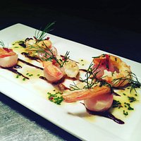 Chef Chiero's Garlic and chili prawns