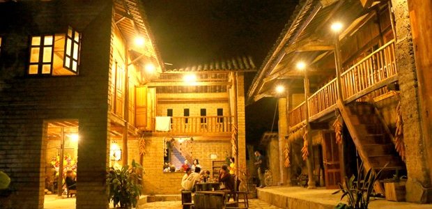 Không gian Homestay Bongbang về đêm