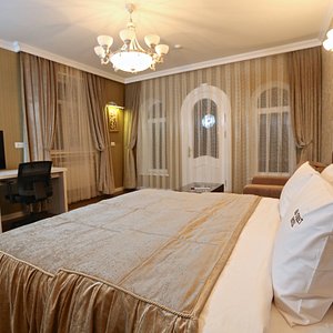 This is deluxe room with its balcony.