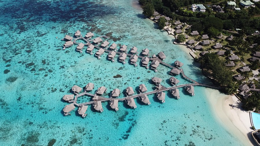 Aerial view Sofitel Moorea Ia Ora Beach Resort