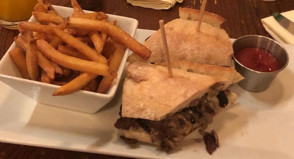 CODA KITCHEN AND BAR Maplewood Restaurant Reviews Photos Phone   Steak Sandwich And Fries 