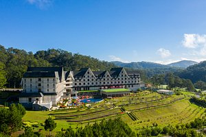 Swiss-Belresort Tuyen Lam Dalat in Da Lat, image may contain: Resort, Hotel, Building, Architecture