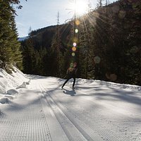 Skate skiing at Busk (across the highway from the main area, there is a second parking lot just past the main one on the left side of hwy to access this area).