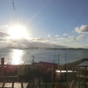 部屋からの朝日