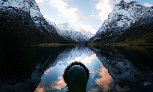 Photo of the Day: No words for Norway. 🇳🇴 Claude Alvarez reflected on the beauty of her surroundings with #GoProHERO7 Silver.