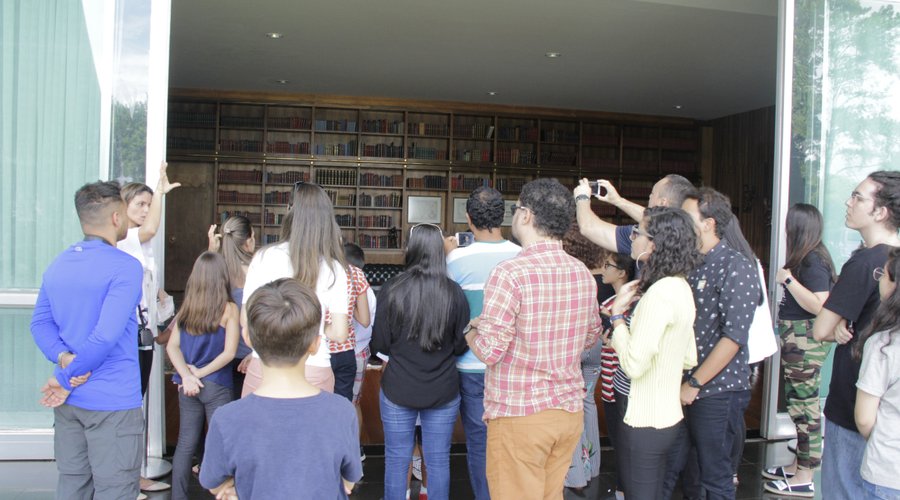Visitação guiada em execução