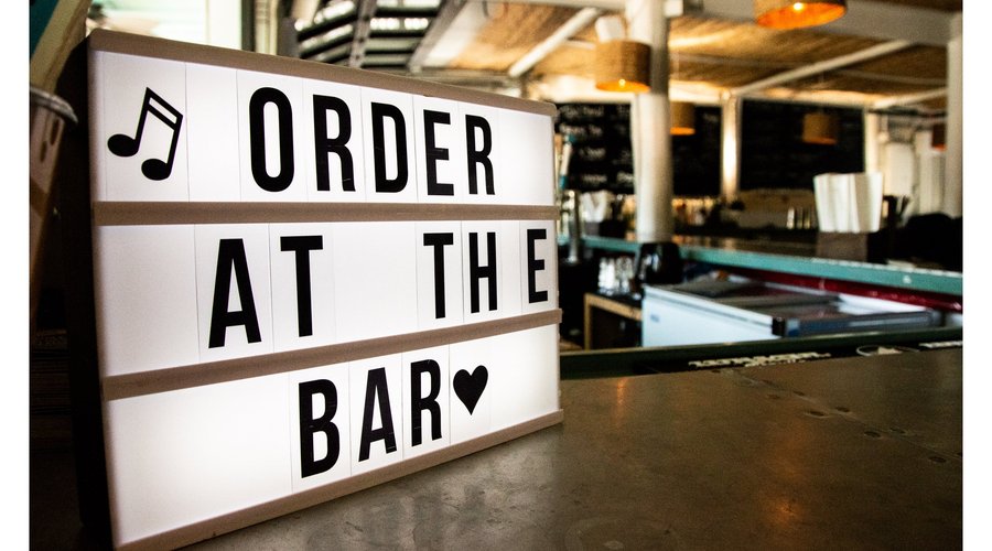 We are a serve yourself joint. Come to the bar and order with the bartender when you've decided what tasty things to put in your mouth!