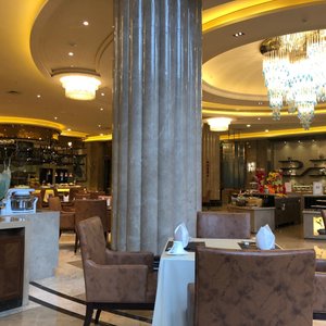 High quality materials were used in constructing this hotel. High ceiling in rooms, massive lobby, a lot of real wood and marble.