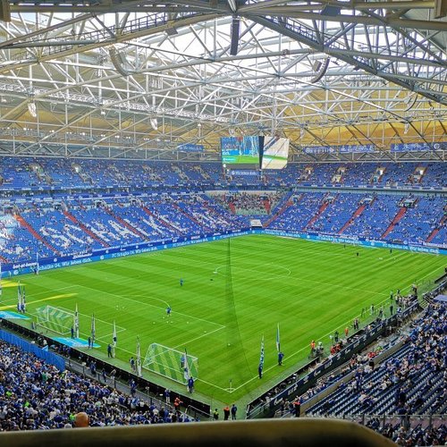 Germany's famous soccer stadiums in attire