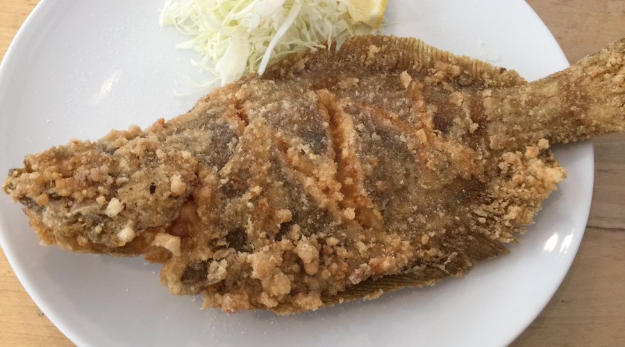 ヒラメの唐揚げ