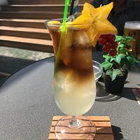 Lovely cocktails (Long Island iced tea and Japanese iced tea)