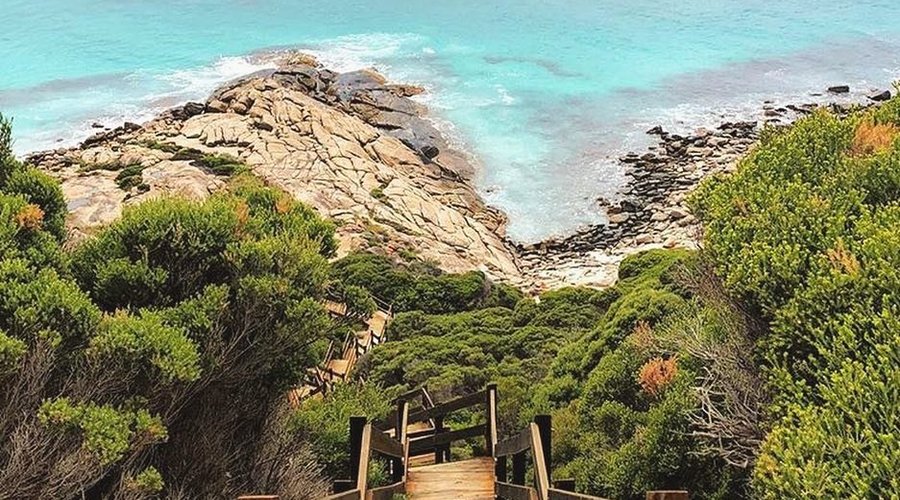 What do you think? Is this view worth climbing all those stairs for? 😉 Students at our EF International Language Campus in Perth love exploring Twilight Beach—and taking some time to marvel at the scenery. 📷: @paatricia_17 @ef.perth