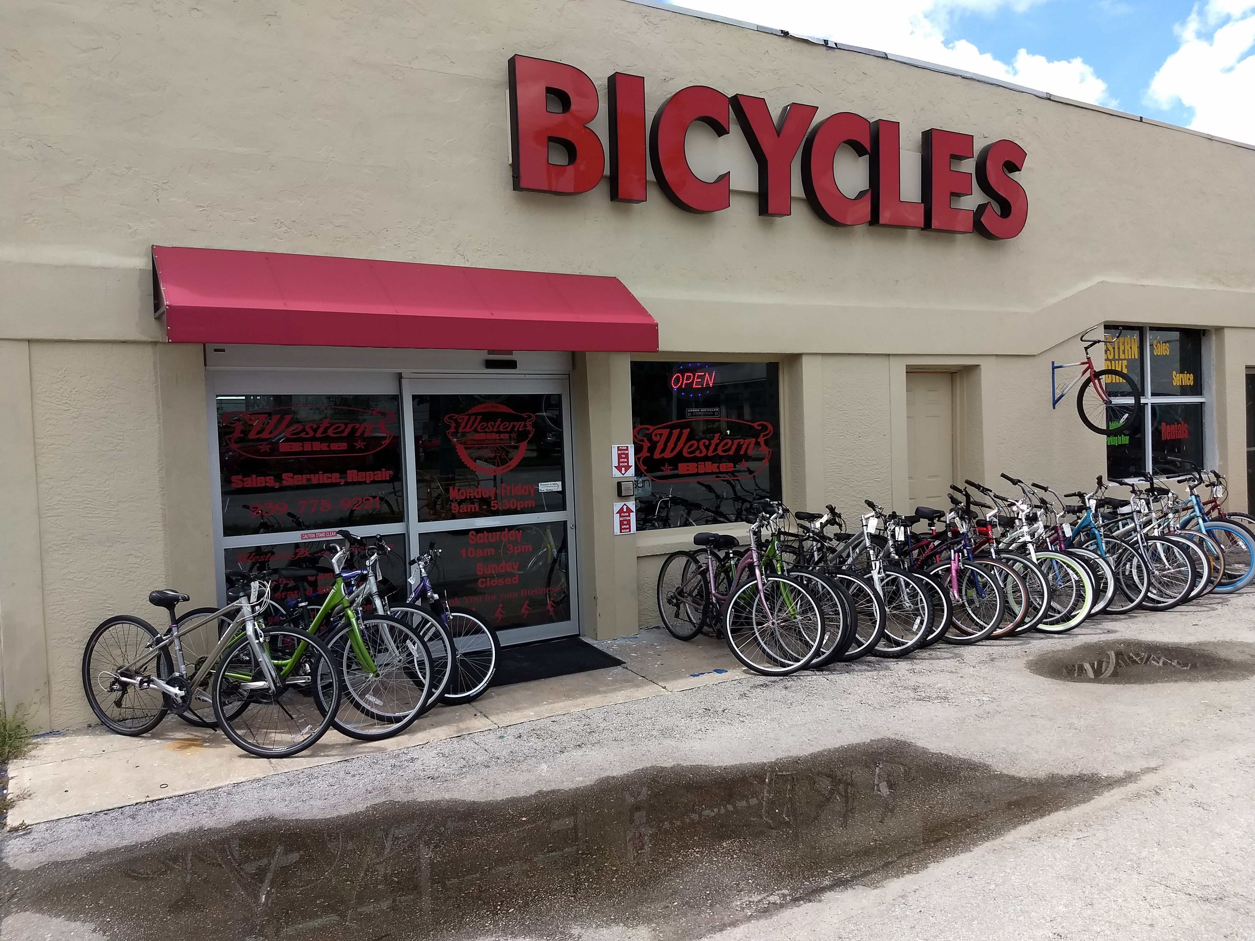 Bicycle shop discount in the west