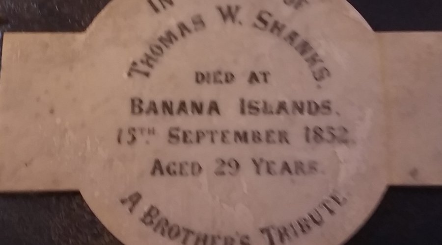 Shanks memorial plaque
