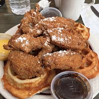 Awesome chicken and waffles