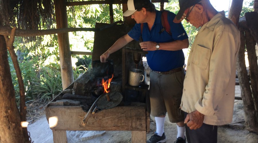 While on the tour you can prepare and make your own coffee.
